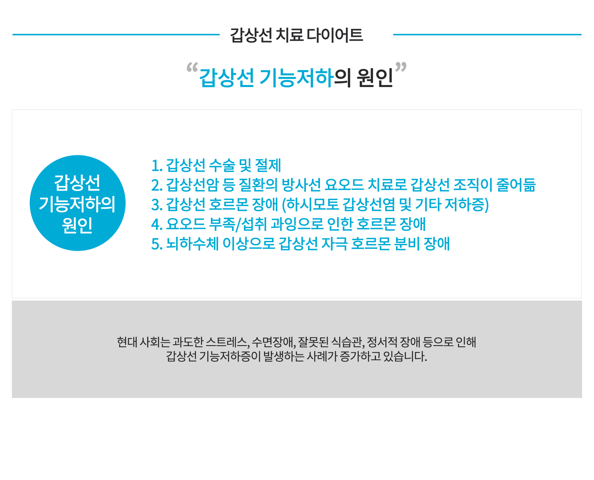 갑상선치료 다이어트